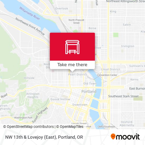 NW 13th & Lovejoy (East) map