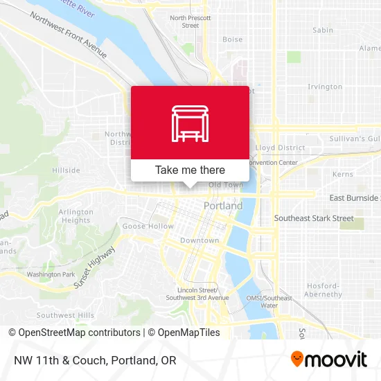 Mapa de NW 11th & Couch