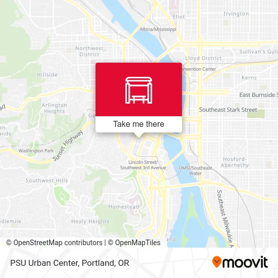 PSU Urban Center map