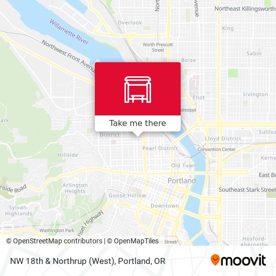 NW 18th & Northrup (West) map