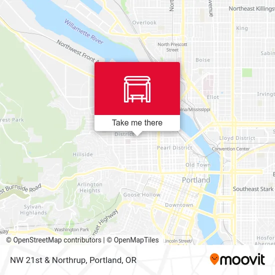 Mapa de NW 21st & Northrup
