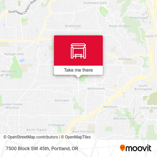 7500 Block SW 45th map
