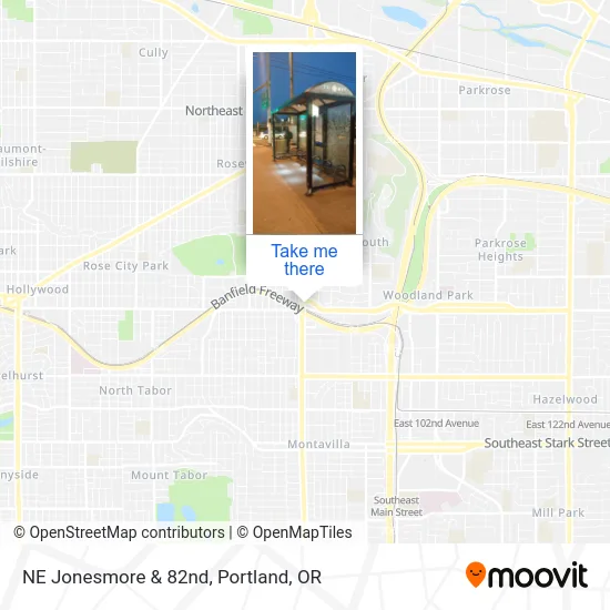 NE Jonesmore & 82nd map