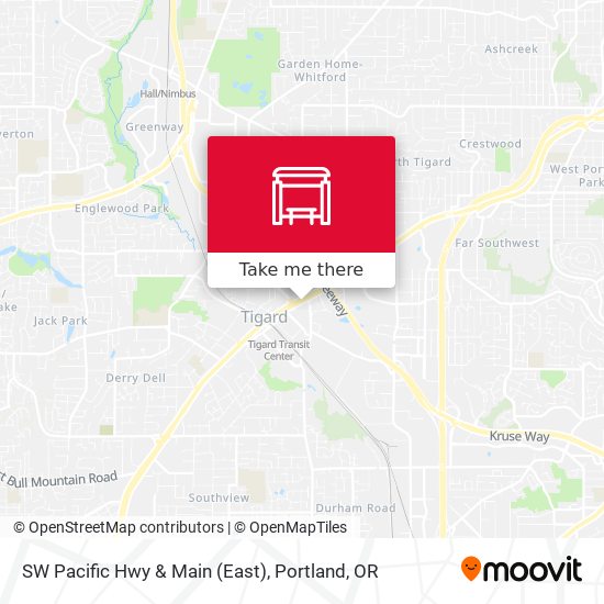 Mapa de SW Pacific Hwy & Main (East)