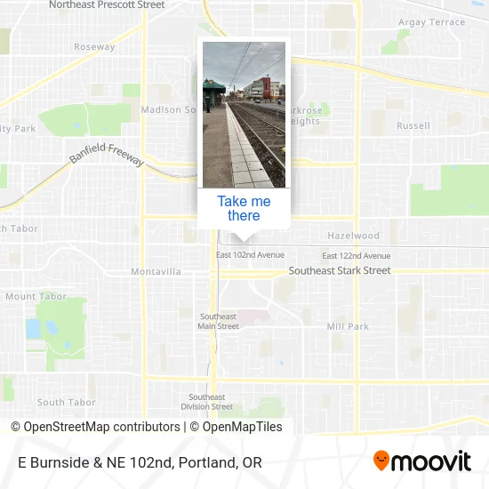 Mapa de E Burnside & NE 102nd