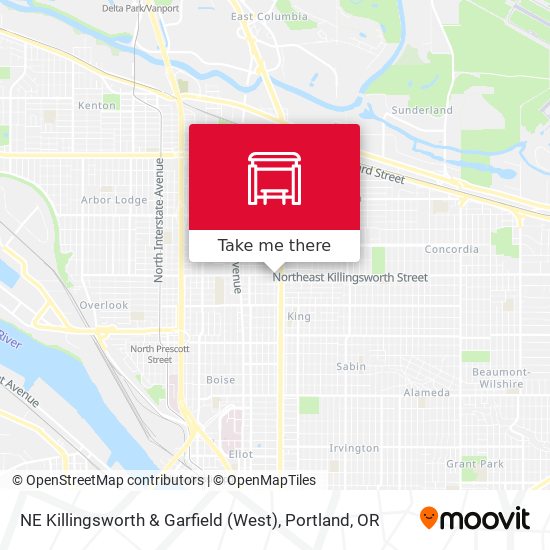 Mapa de NE Killingsworth & Garfield (West)