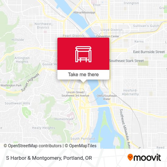 S Harbor & Montgomery (South) map