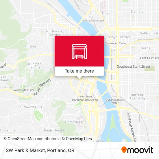 SW Park & Market map