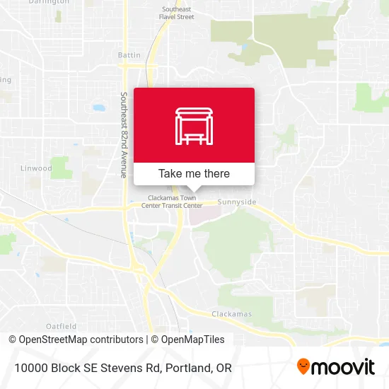 10000 Block SE Stevens Rd map