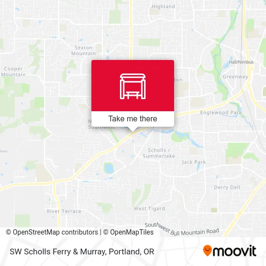 Mapa de SW Scholls Ferry & Murray