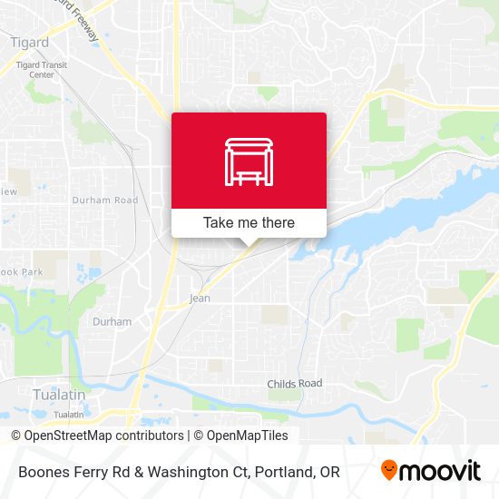 Boones Ferry Rd & Washington Ct map