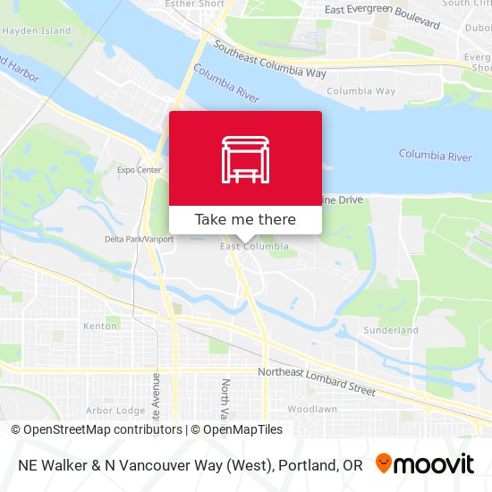 NE Walker & N Vancouver Way (West) map