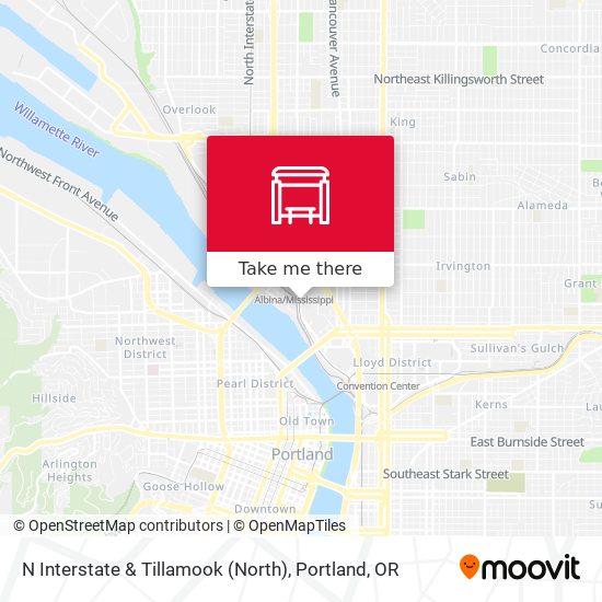 Mapa de N Interstate & Tillamook (North)