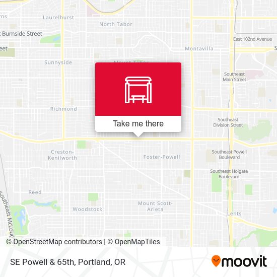 Mapa de SE Powell & 65th