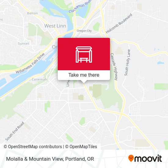 Mapa de Molalla & Mountain View