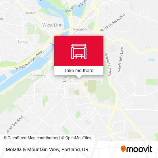 Molalla & Mountain View map