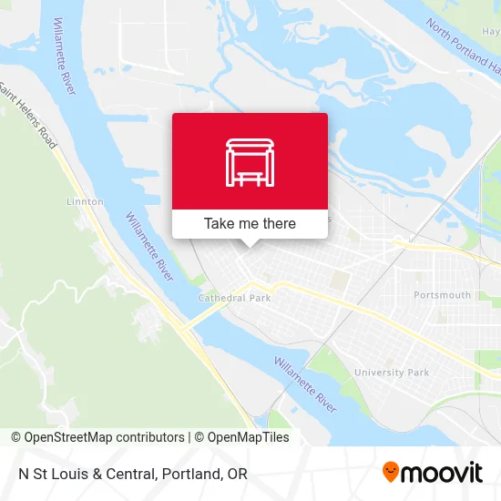 N St Louis & Central map