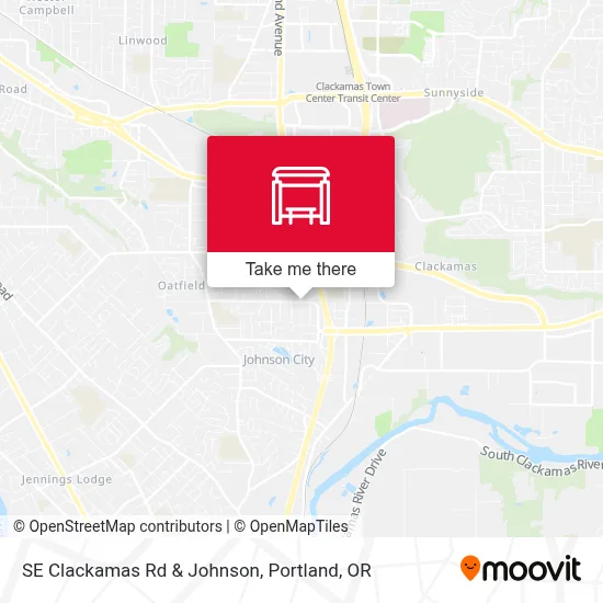 SE Clackamas Rd & Johnson map