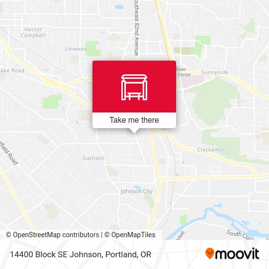14400 Block SE Johnson map