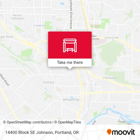 14400 Block SE Johnson map