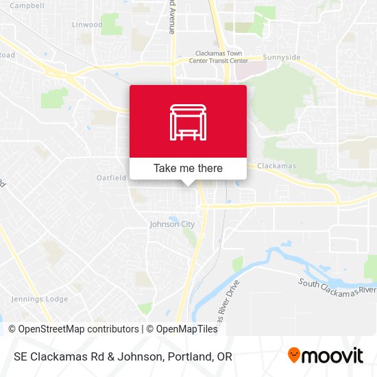 Mapa de SE Clackamas Rd & Johnson