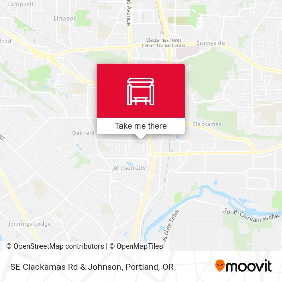 SE Clackamas Rd & Johnson map