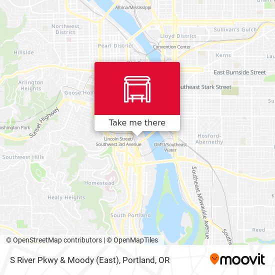 S River Pkwy & Moody (East) map