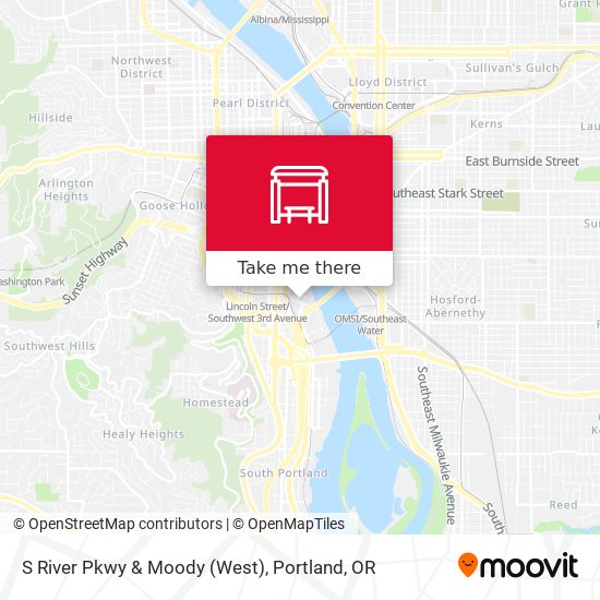 S River Pkwy & Moody (West) map