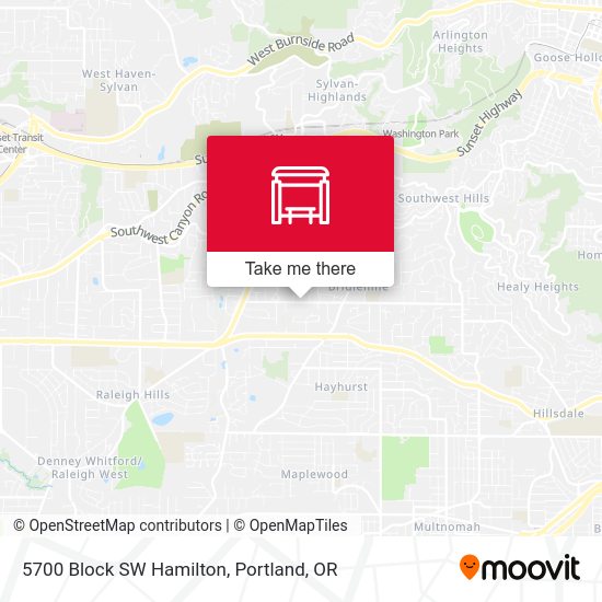 5700 Block SW Hamilton map