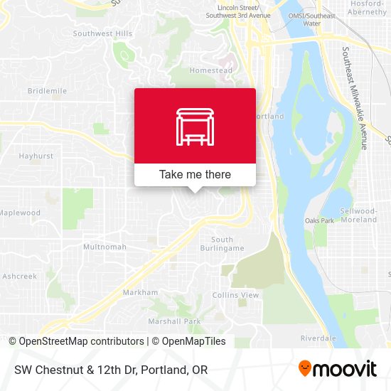 SW Chestnut & 12th Dr map