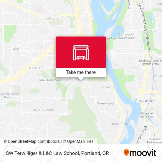 Mapa de SW Terwilliger & L&C Law School