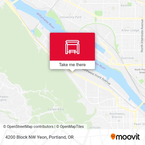 4200 Block NW Yeon map