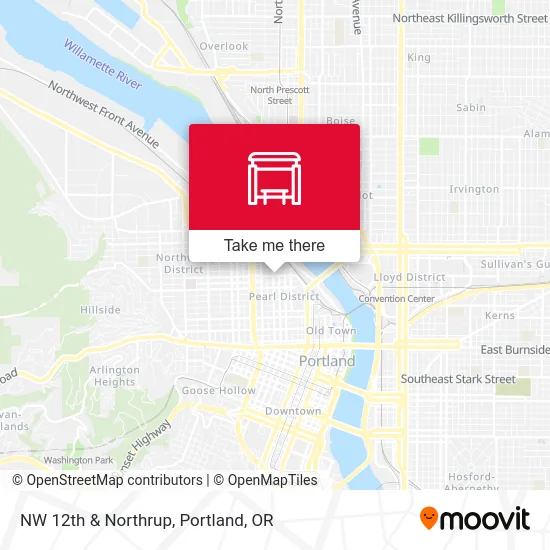 Mapa de NW 12th & Northrup
