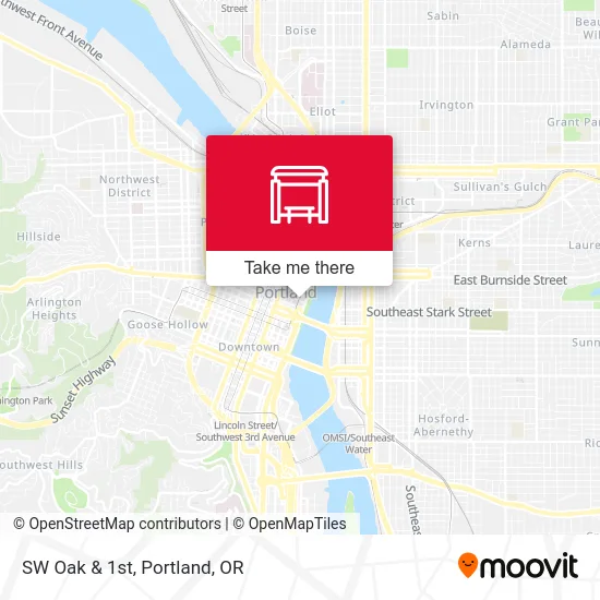 Mapa de SW Oak & 1st