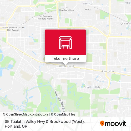 SE Tualatin Valley Hwy & Brookwood (West) map