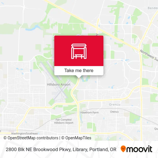 2800 Blk NE Brookwood Pkwy, Library map