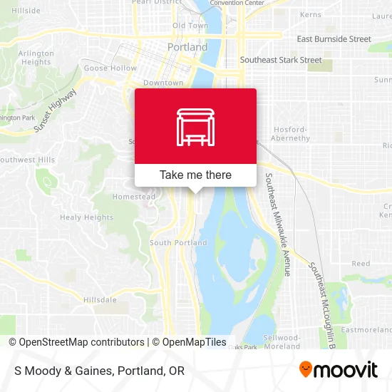 S Moody & Gaines map