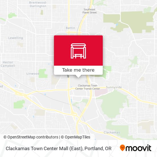 Mapa de Clackamas Town Center Mall (East)