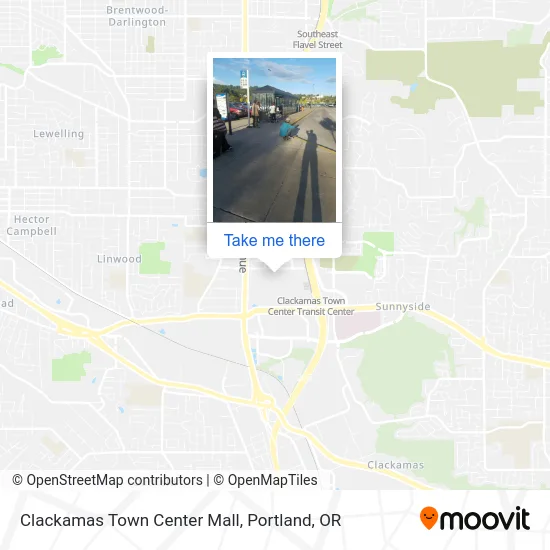 Clackamas Town Center Mall map