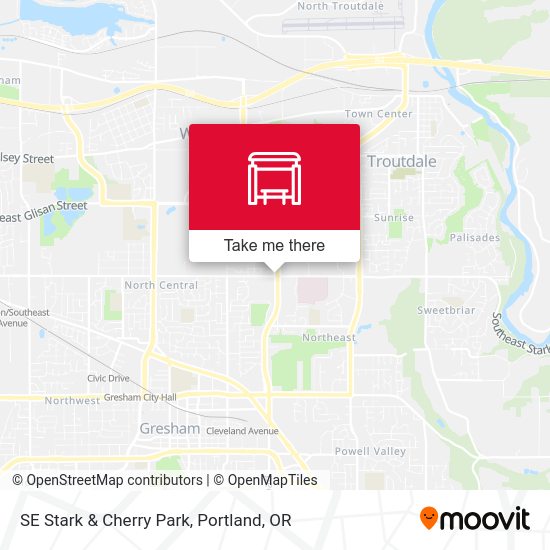 SE Stark & Cherry Park map