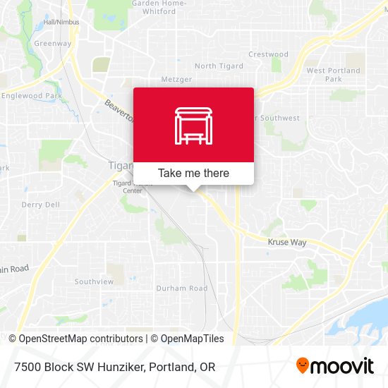 Mapa de 7500 Block SW Hunziker