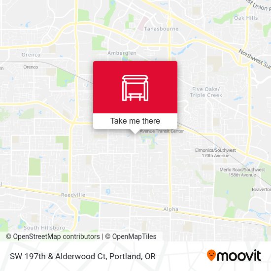 SW 197th & Alderwood Ct map