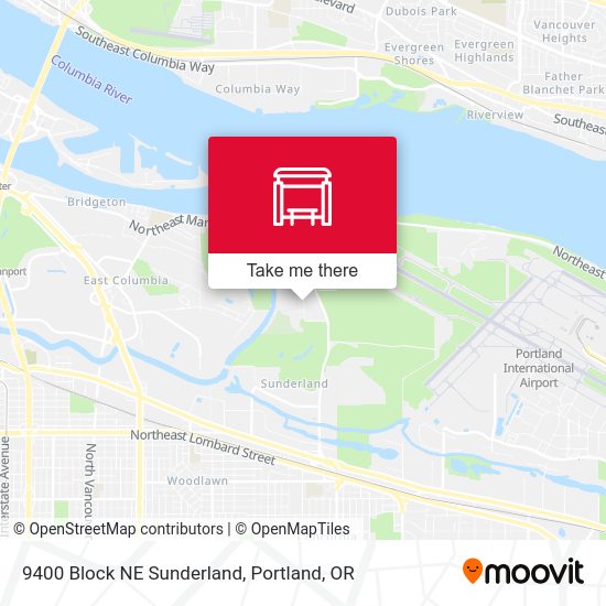 9400 Block NE Sunderland map
