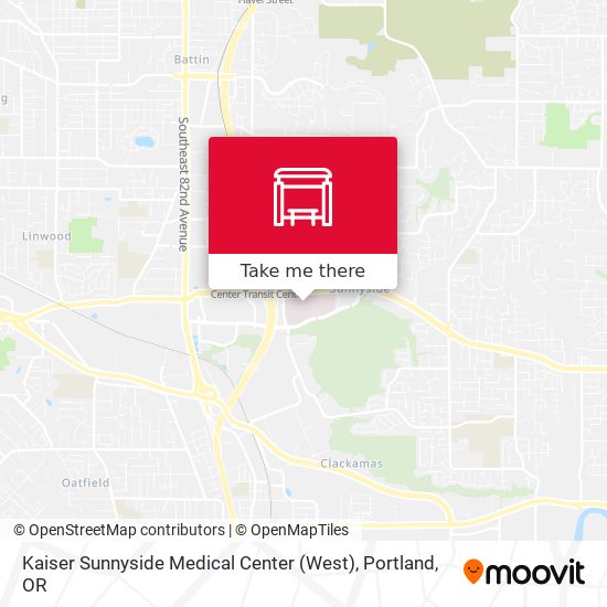 Kaiser Sunnyside Medical Center (West) map