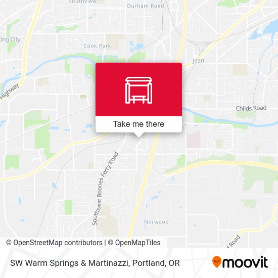 Mapa de SW Warm Springs & Martinazzi