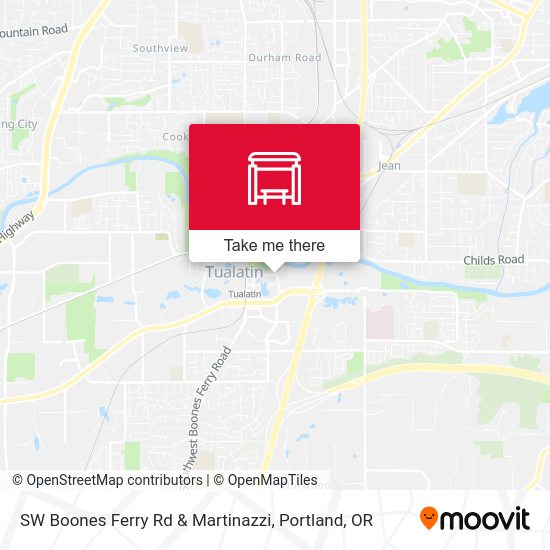 Mapa de SW Boones Ferry Rd & Martinazzi