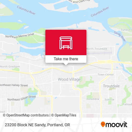 23200 Block NE Sandy map