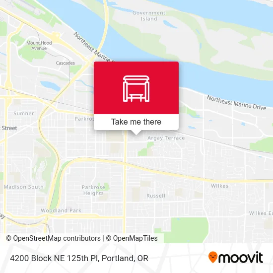 4200 Block NE 125th Pl map