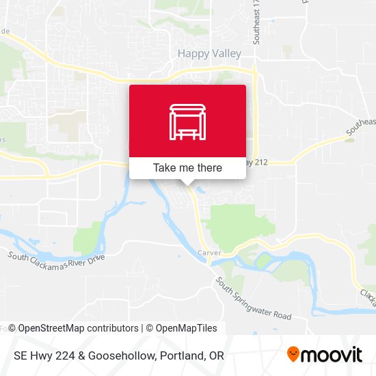 Mapa de SE Hwy 224 & Goosehollow