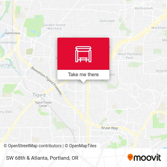 SW 68th & Atlanta map
